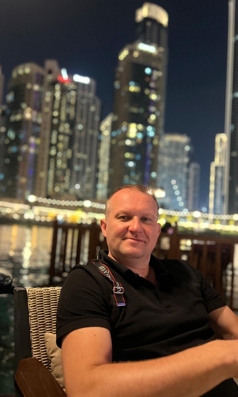 Alan Underwood, founder of Dubai Transition Consultants, by Dubai Marina